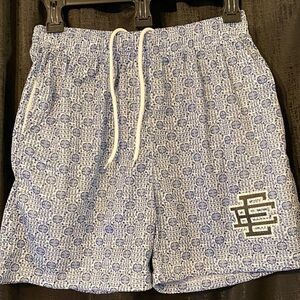 Eric Emanuel Blue Geometric Men's Athletic Shorts